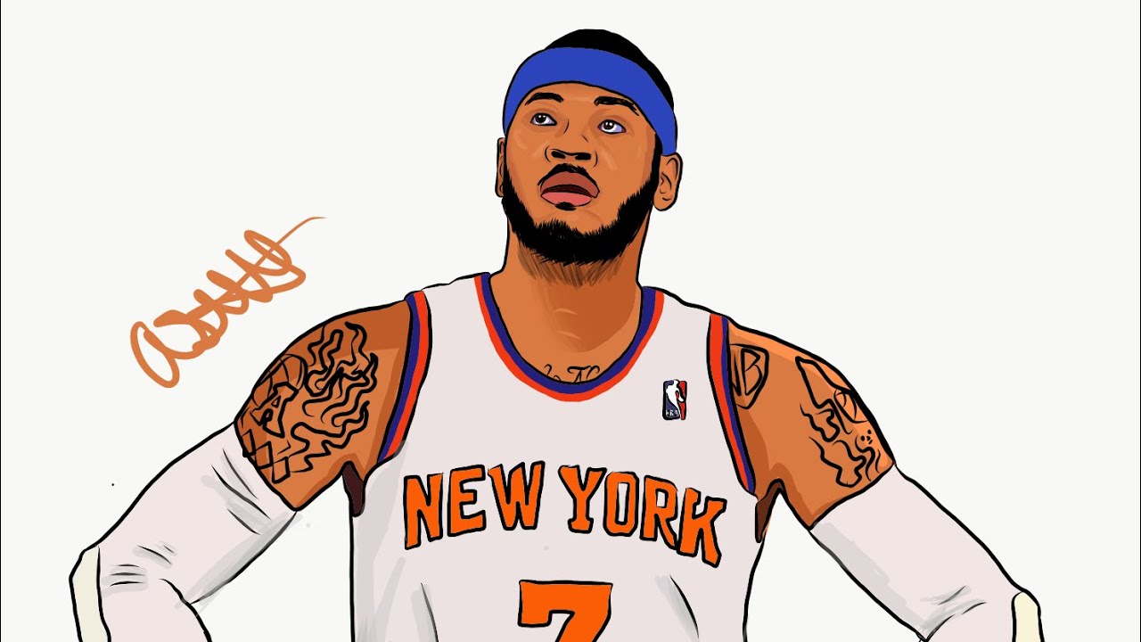 Carmelo Anthony Drawing Free download on ClipArtMag