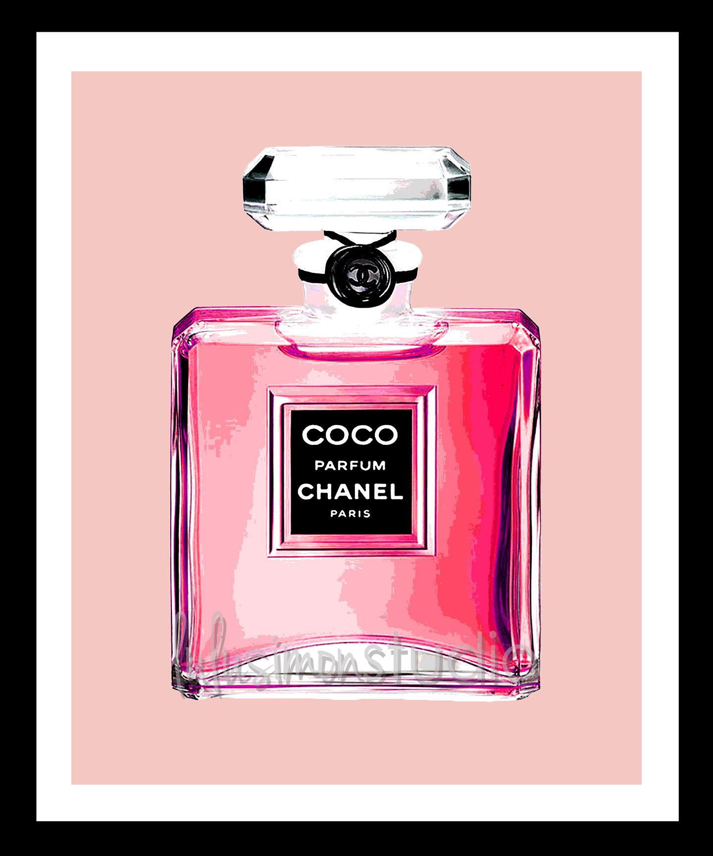 Chanel Perfume Bottle Drawing Free download on ClipArtMag