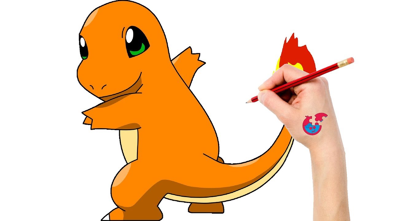 Easy Drawing Charmander 3D Pokemon Sketch Art with Realistic