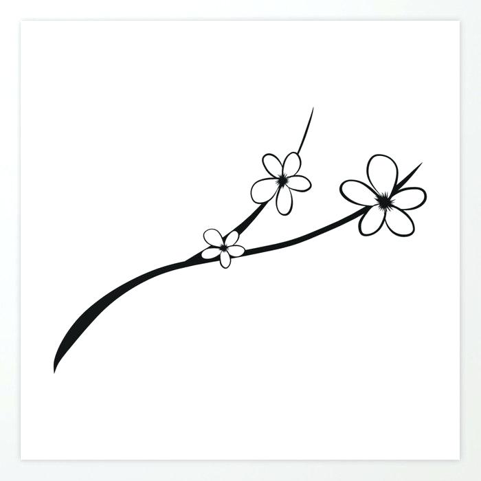 Cherry Blossom Tree Drawing Outline | Free download on ClipArtMag