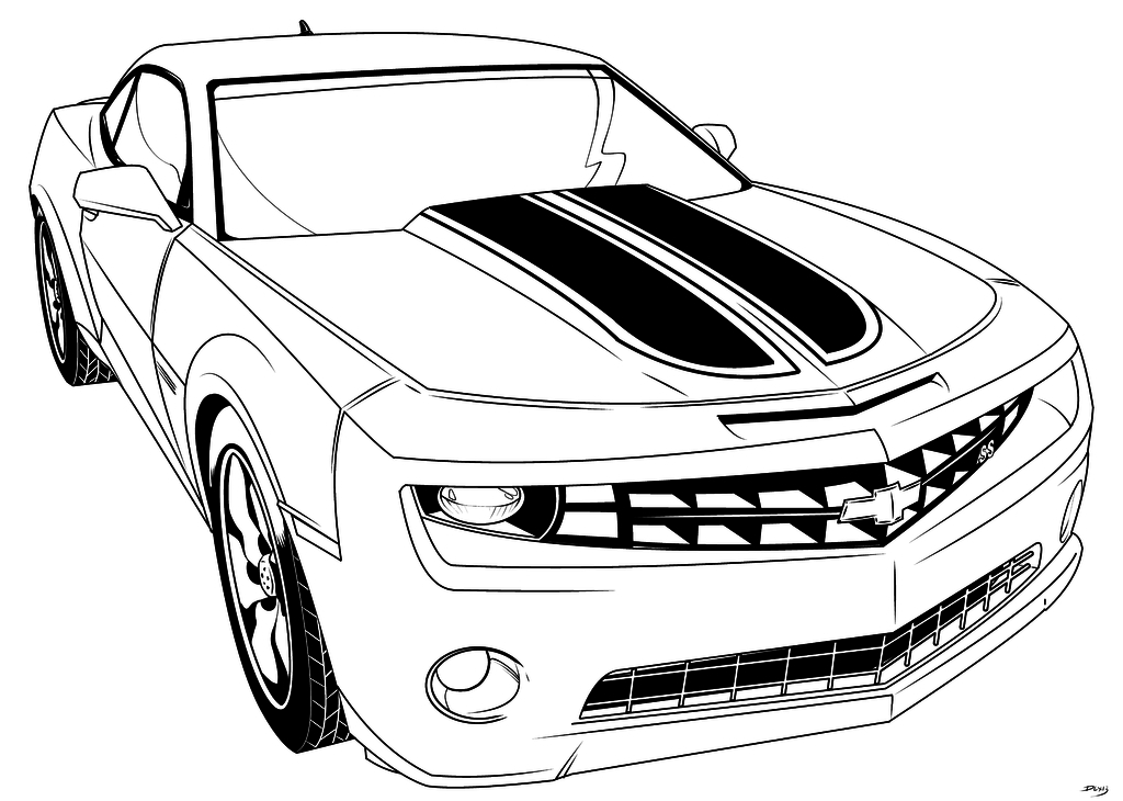 Chevy Camaro Drawing | Free download on ClipArtMag