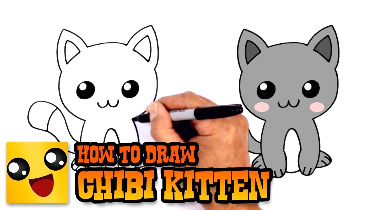 Chibi Cat Drawing | Free download on ClipArtMag