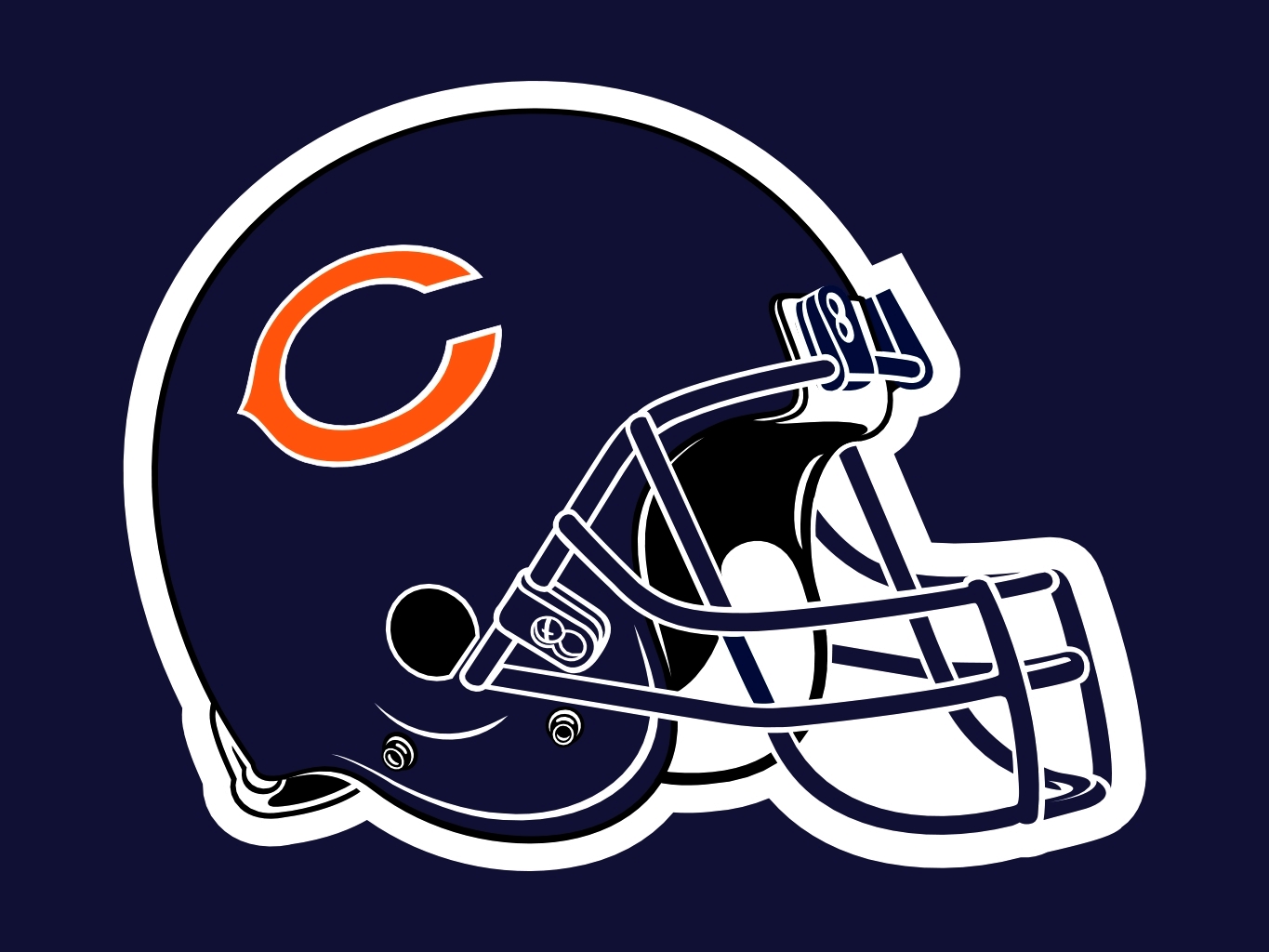Chicago Bears Helmet Drawing Free download on ClipArtMag