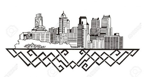 Chicago Skyline Outline Drawing | Free download on ClipArtMag