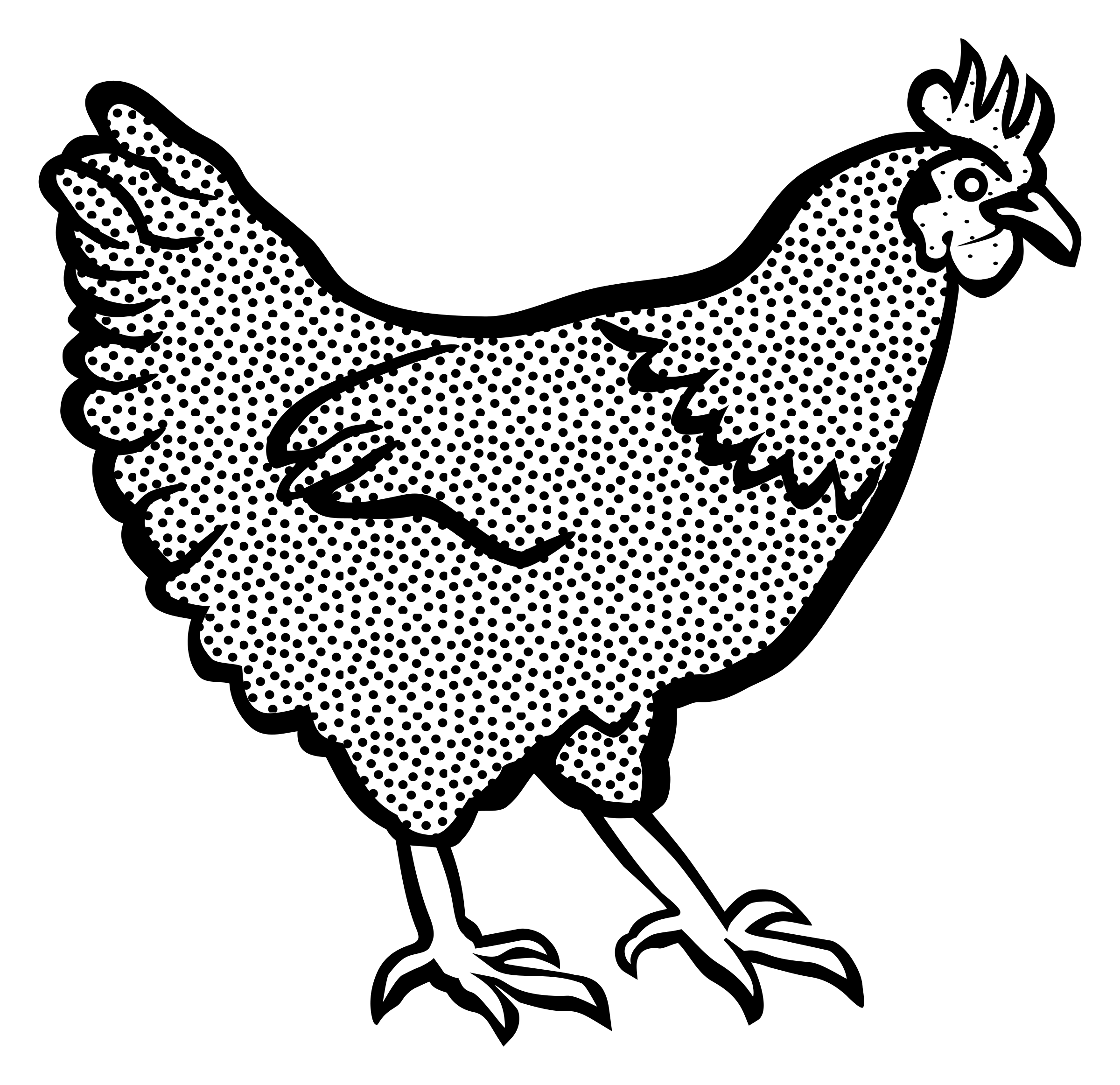 Chicken Line Drawing | Free download on ClipArtMag