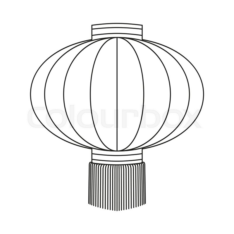 Chinese Lantern Drawing | Free download on ClipArtMag