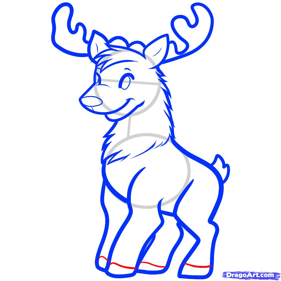 Newest For Reindeer Easy Christmas Drawings Step By Step | The Japingape