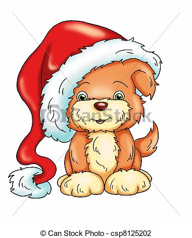 Christmas Dog Drawing | Free download on ClipArtMag