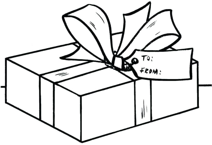 Christmas Gift Box Drawing | Free download on ClipArtMag