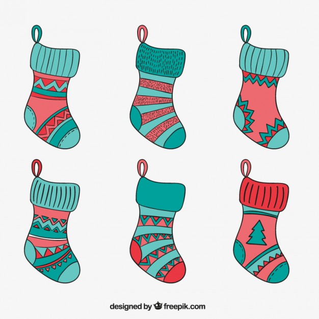 Christmas Sock Drawing | Free download on ClipArtMag