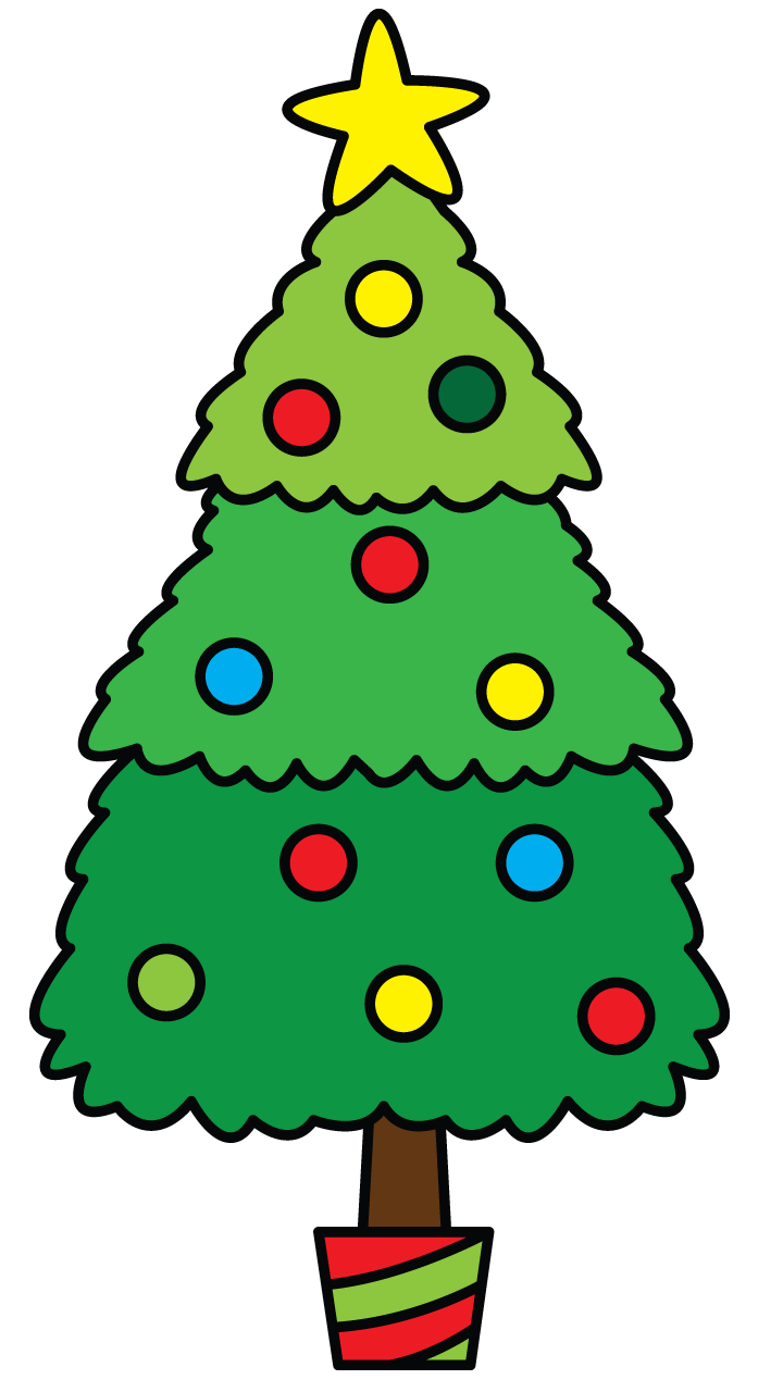 Christmas Tree Drawing Easy | Free download on ClipArtMag