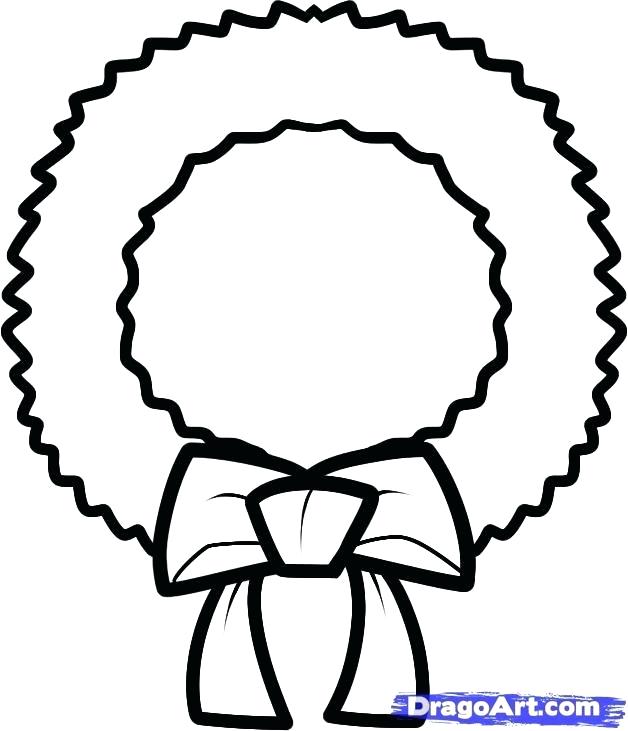 Christmas Wreath Drawing | Free download on ClipArtMag