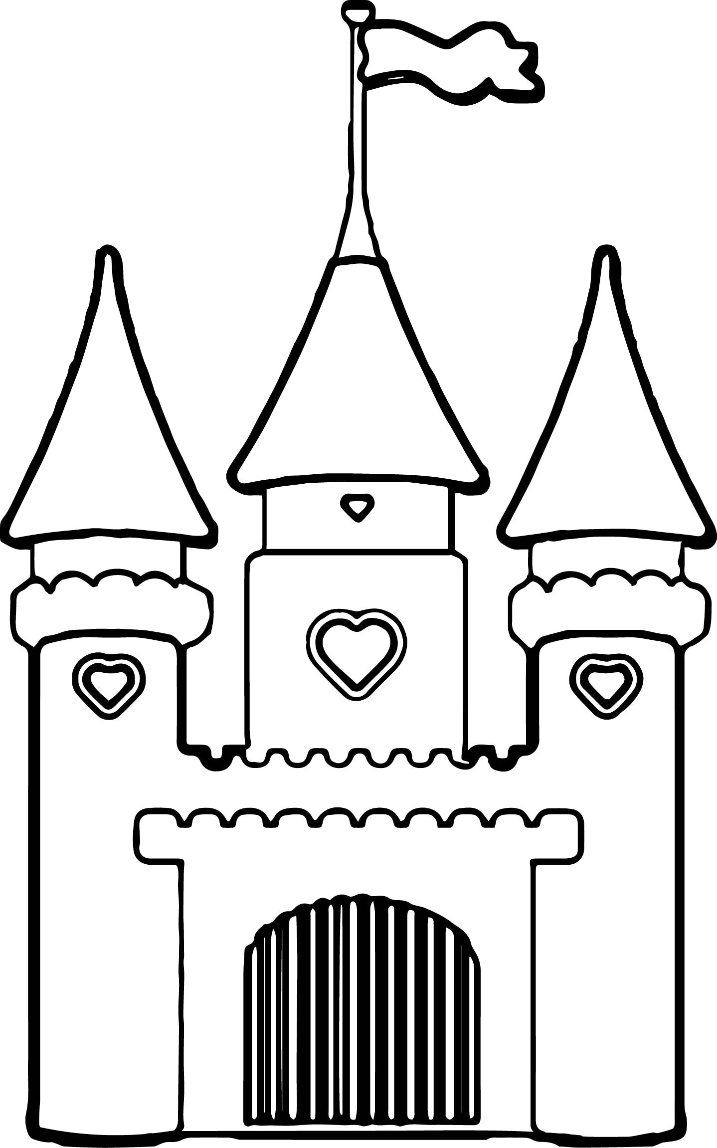 Cinderella Castle Drawing Free download on ClipArtMag