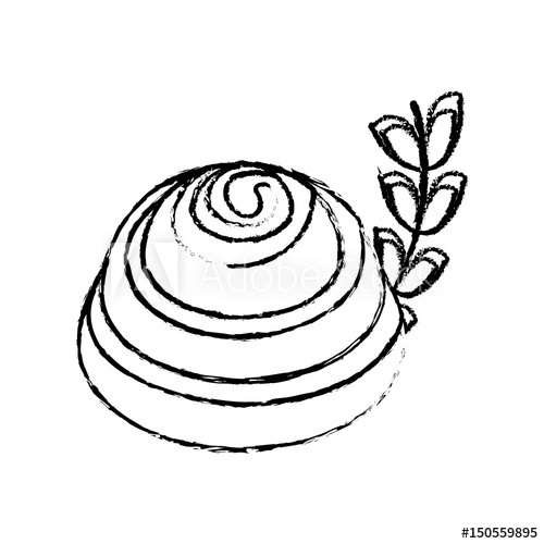 Cinnamon Roll Drawing | Free download on ClipArtMag