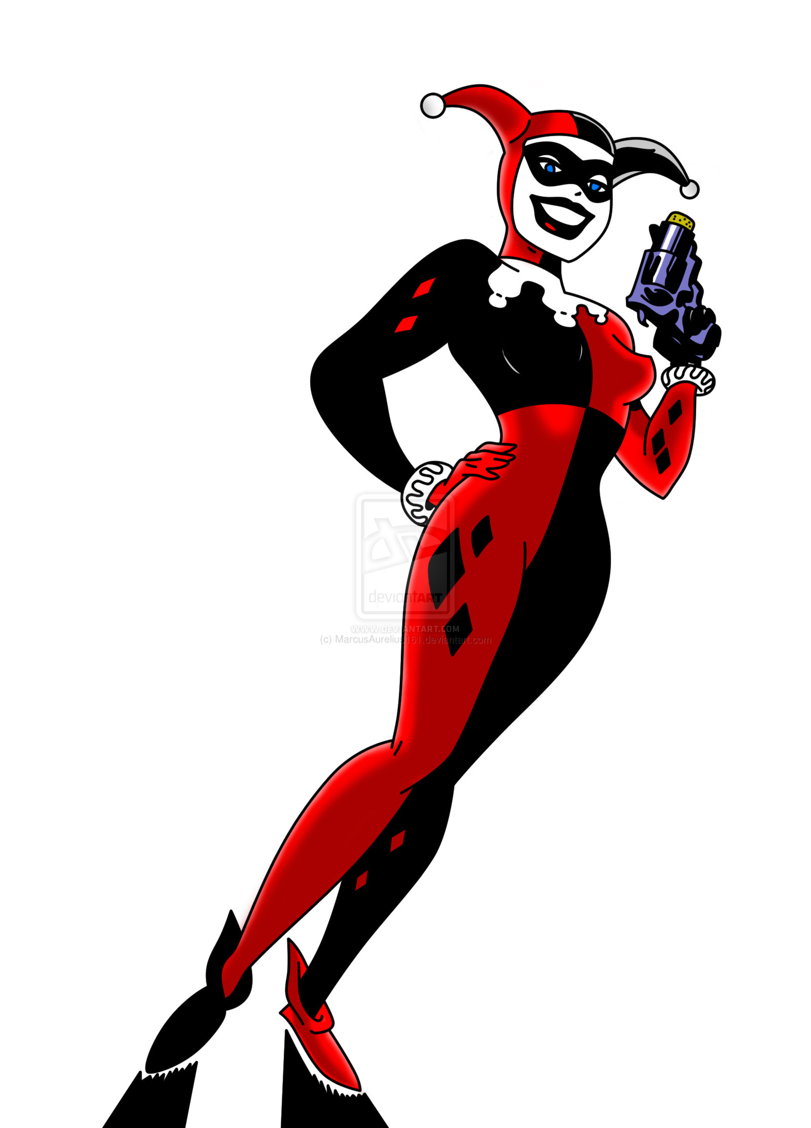 Classic Harley Quinn Drawing 