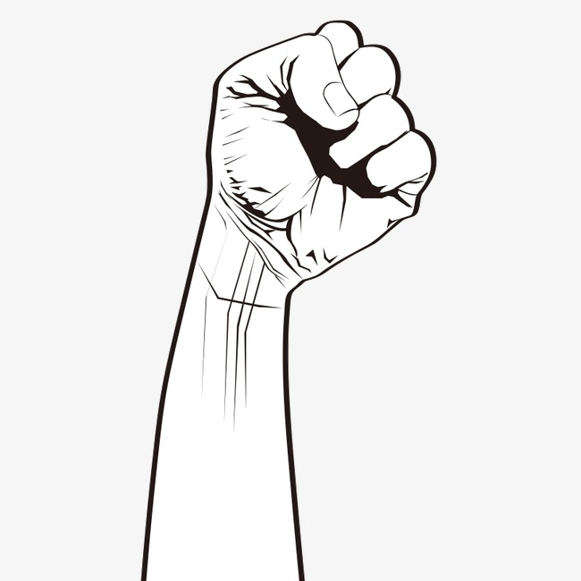 Clenched Fist Drawing | Free download on ClipArtMag