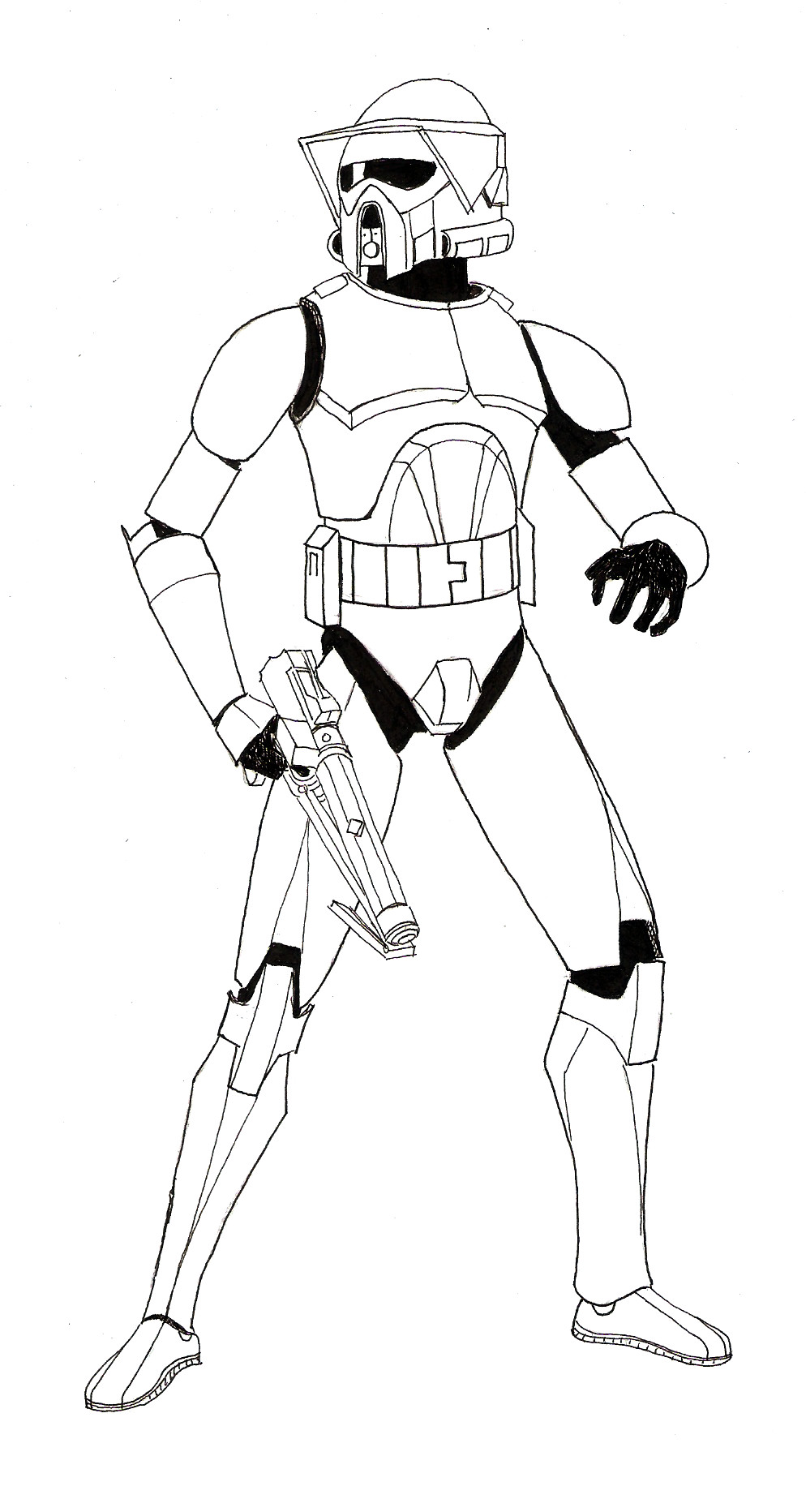 Clone Trooper Helmet Drawing | Free download on ClipArtMag