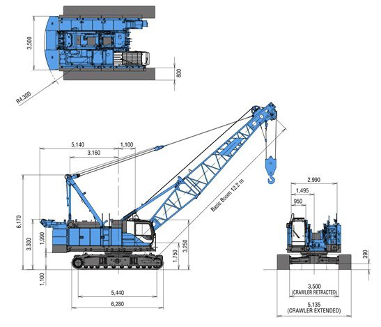 Construction Crane Drawing 