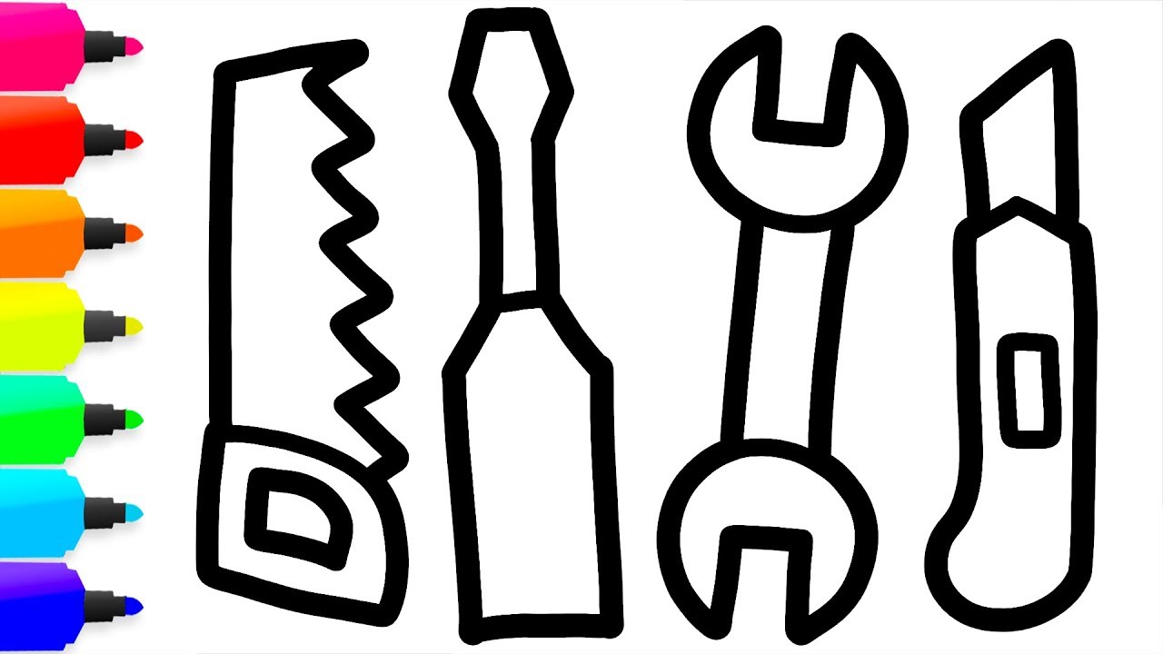 Construction Tools Drawing | Free download on ClipArtMag