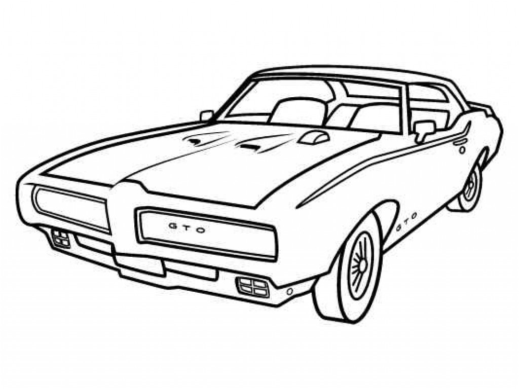 cool car drawing outline