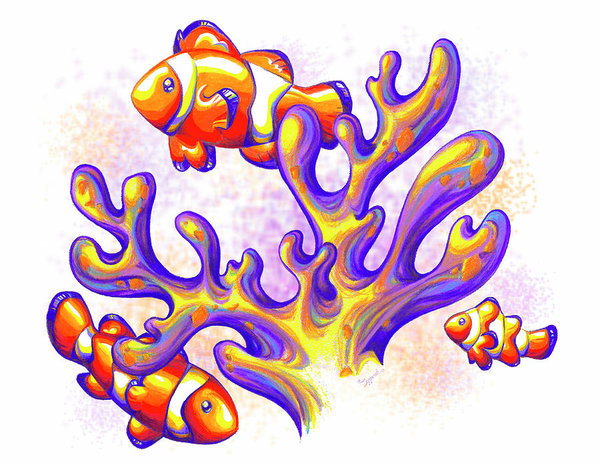 Coral Reef Fish Drawing | Free download on ClipArtMag