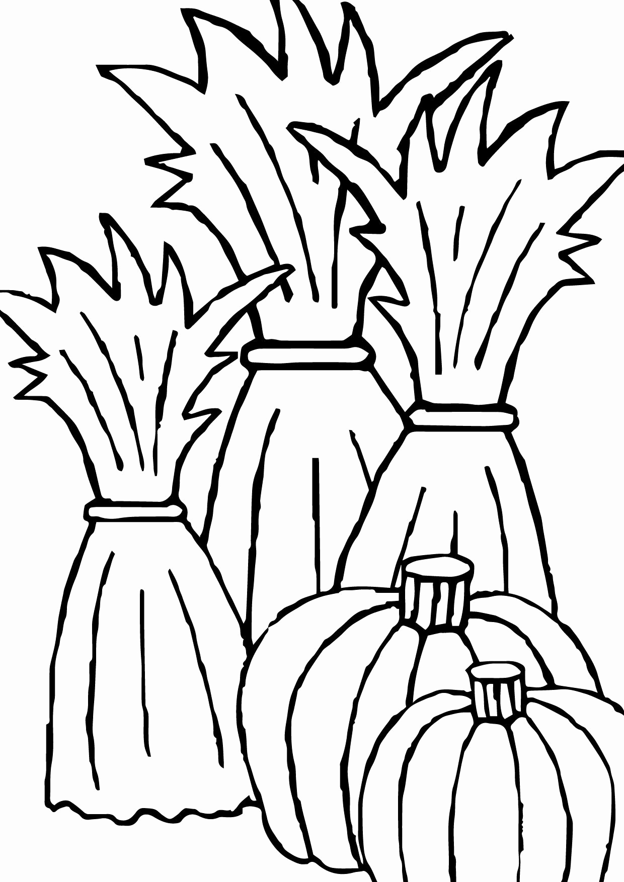 Corn Stalk Drawing | Free download on ClipArtMag