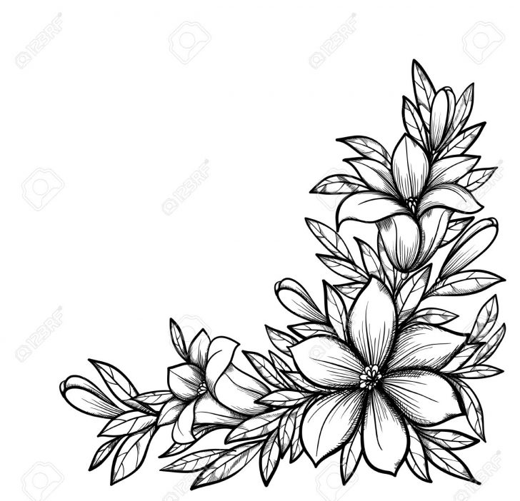 Featured image of post Simple Flower Border Easy Corner Flower Drawing / If you want to learn how to draw a flower easy then you went to the right page.