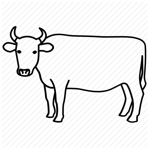 Cow Simple Drawing | Free download on ClipArtMag