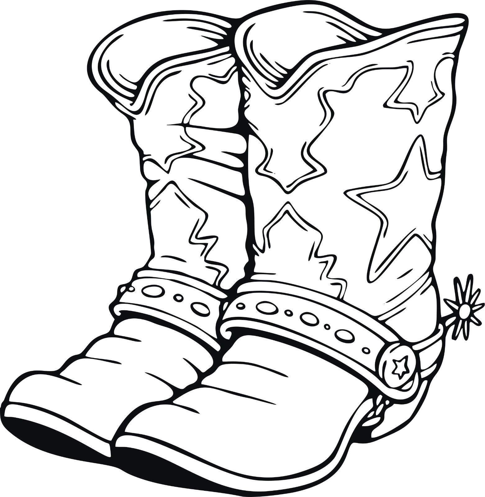 Western Cowboy Boots Coloring Pages Coloring Pages