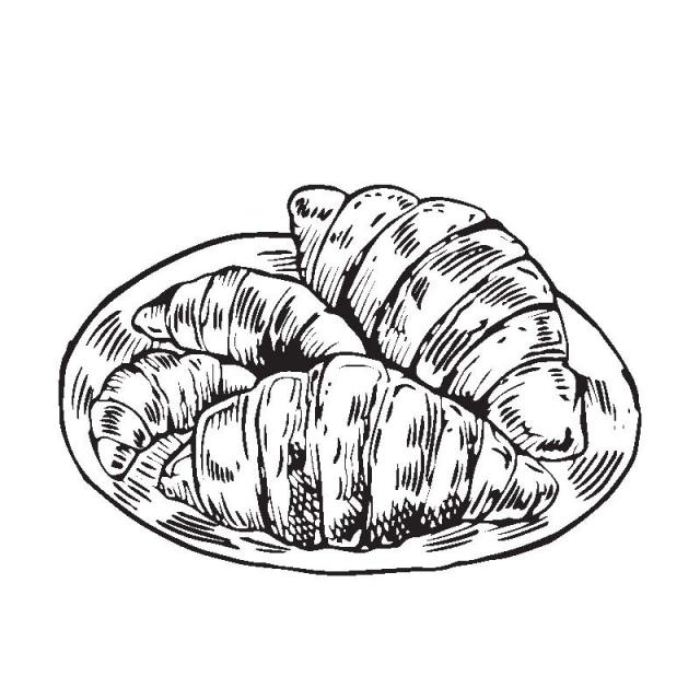 Croissant Drawing | Free download on ClipArtMag