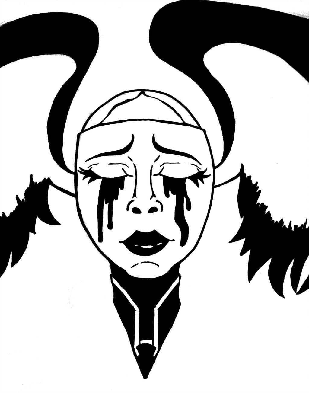 Crying Angel Drawing | Free download on ClipArtMag