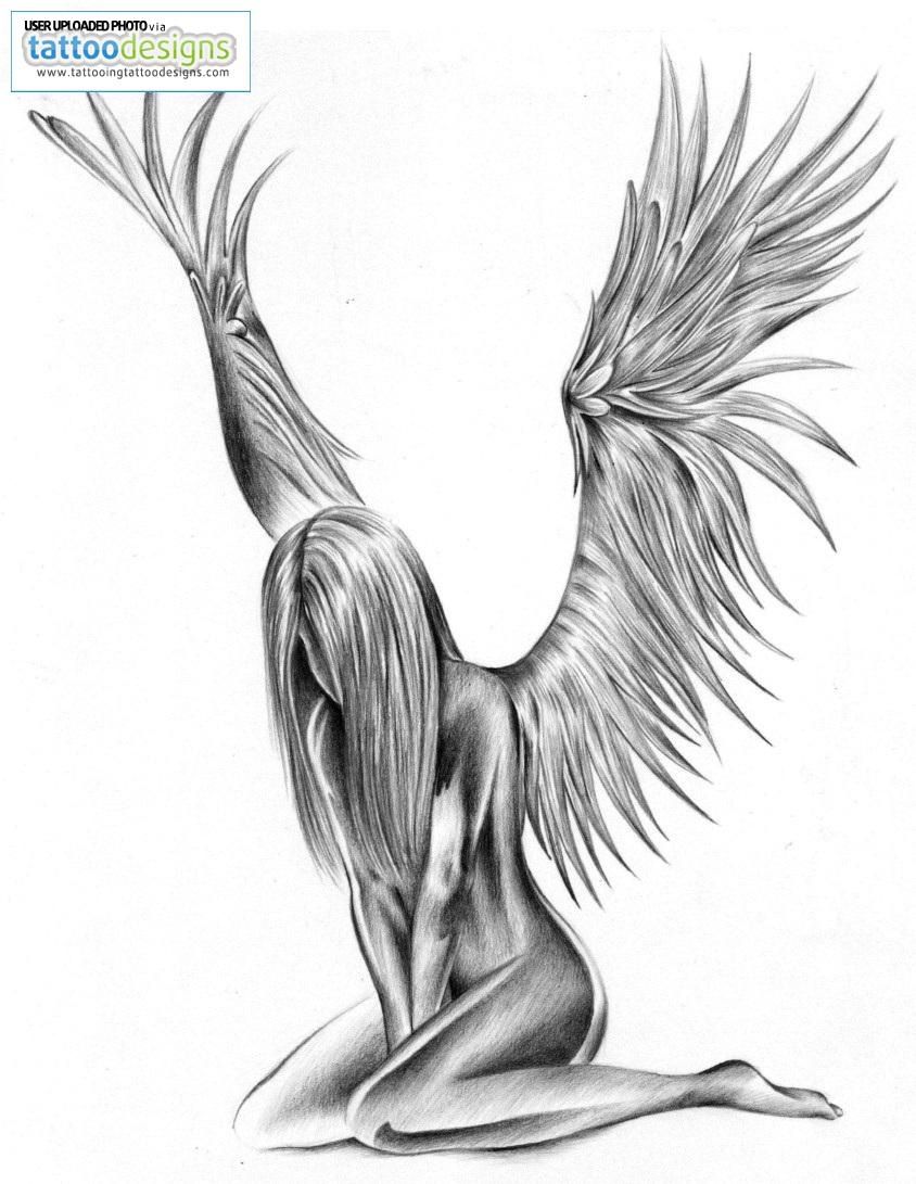 Crying Angel Drawing | Free download on ClipArtMag