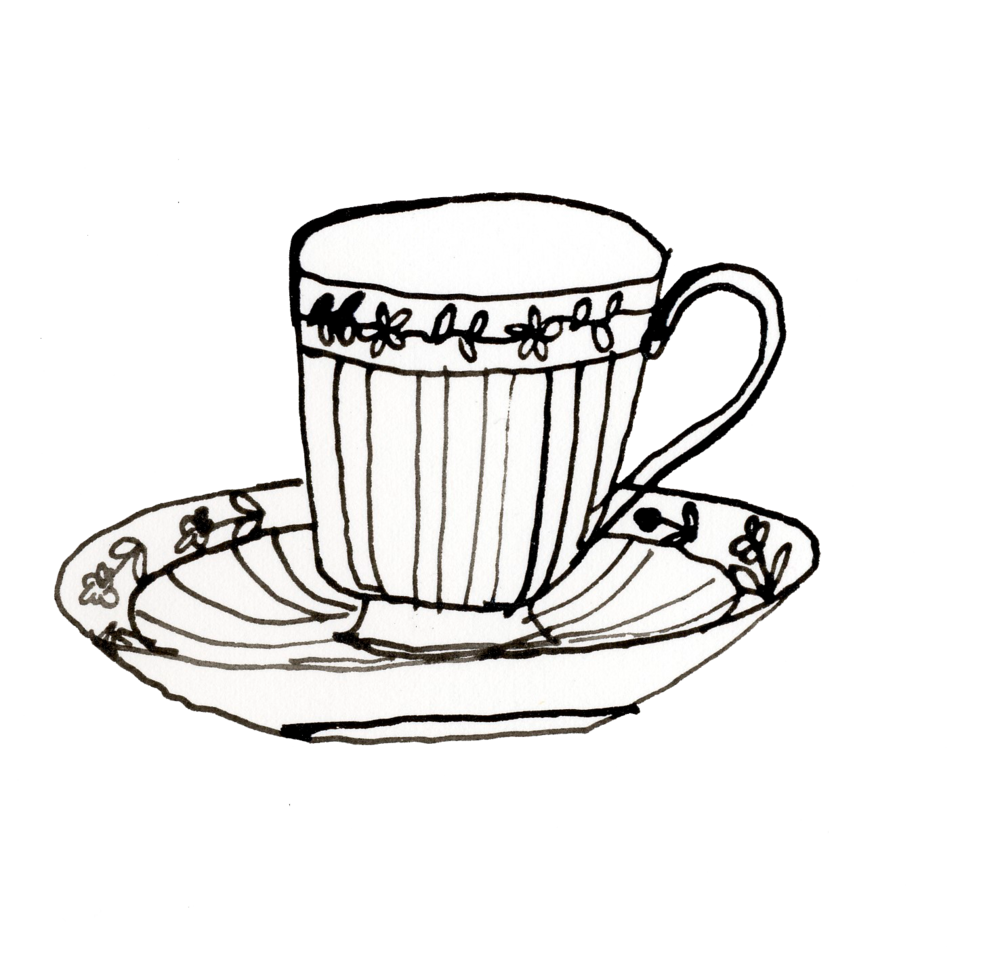 Cup And Saucer Drawing Free download on ClipArtMag