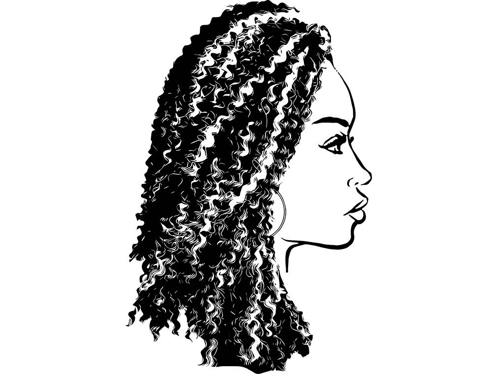 Curly Hair Drawing Free Download On Clipartmag