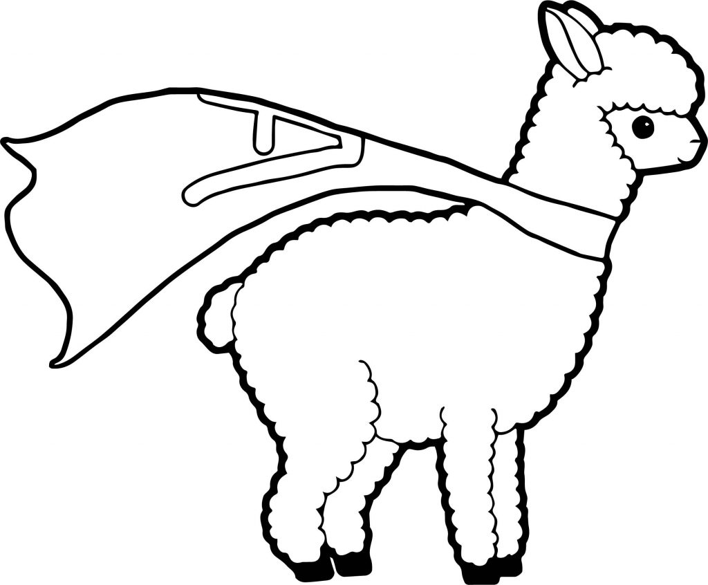 Cute Alpaca Drawing | Free download on ClipArtMag