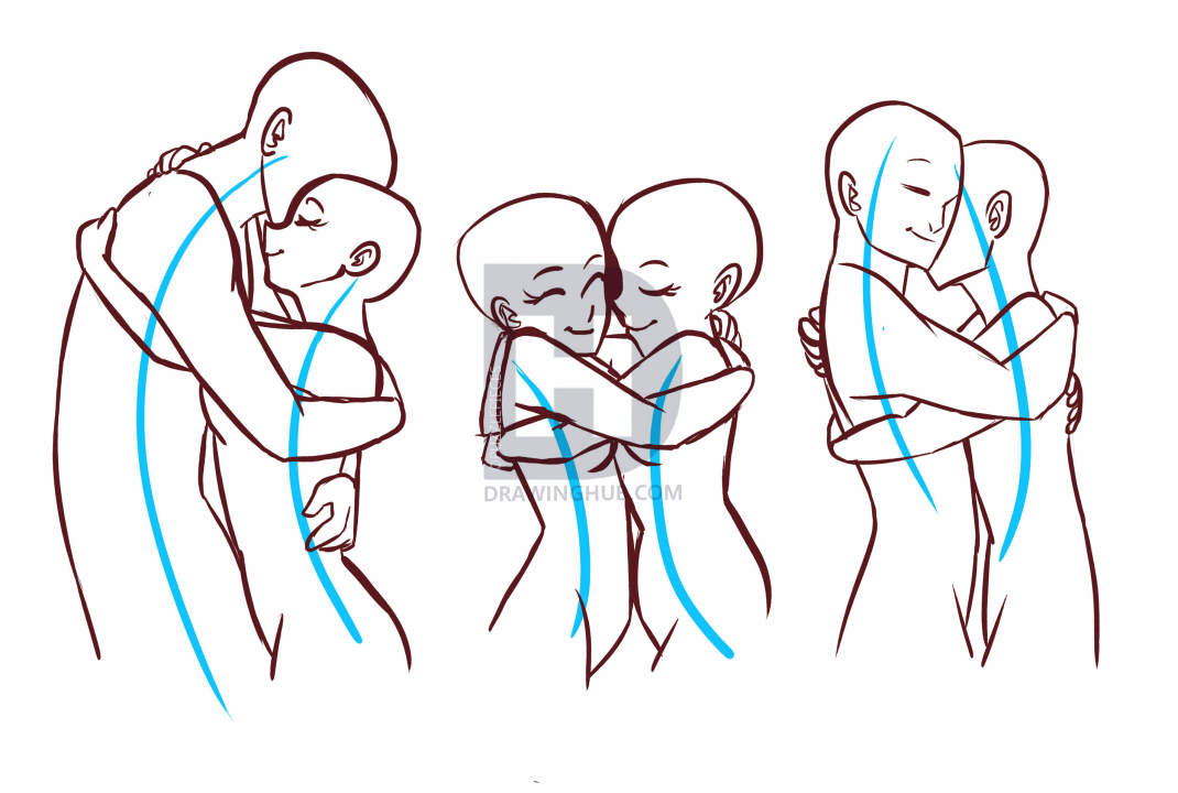 Cute Couple Hugging Drawing | Free download on ClipArtMag