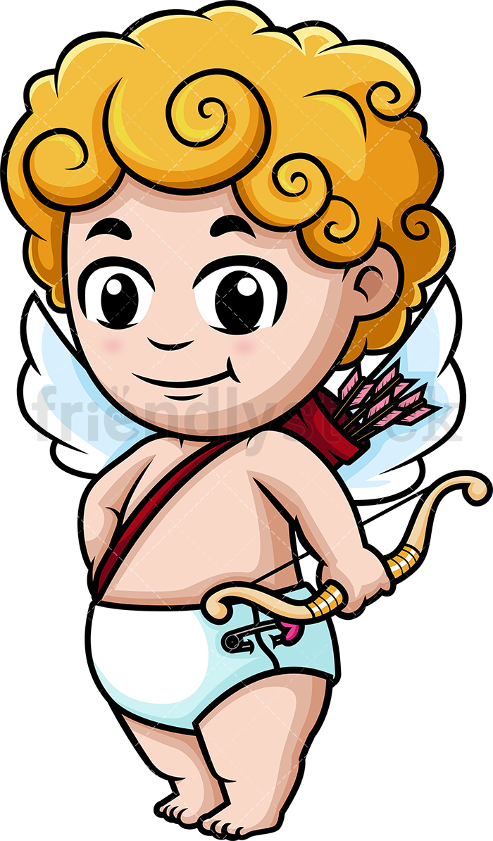 Cute Cupid Drawing Free download on ClipArtMag
