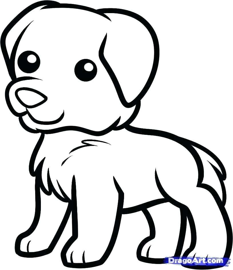 Cute Dog Face Drawing | Free download on ClipArtMag