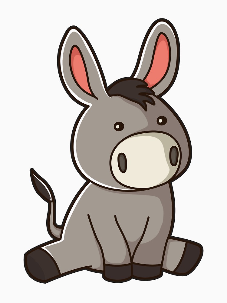 Cute Donkey Drawing Free download on ClipArtMag