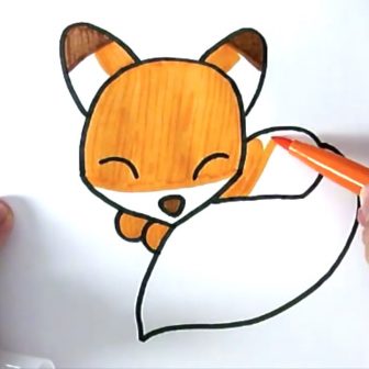 Cute Fox Drawing | Free download on ClipArtMag