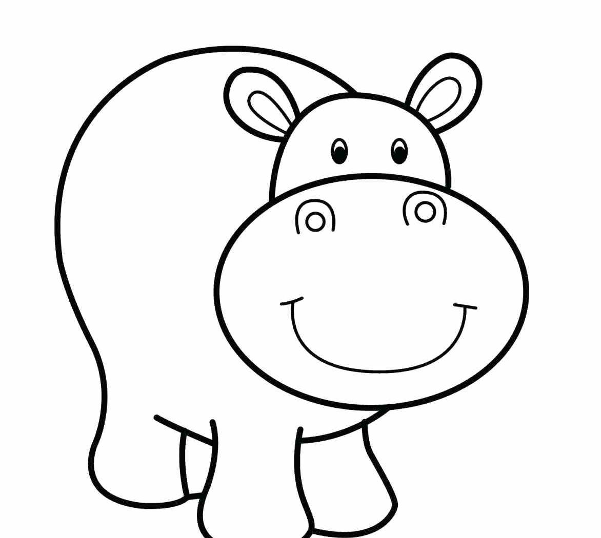 Cute Hippo Drawing | Free download on ClipArtMag