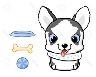 Cute Husky Drawing | Free download on ClipArtMag