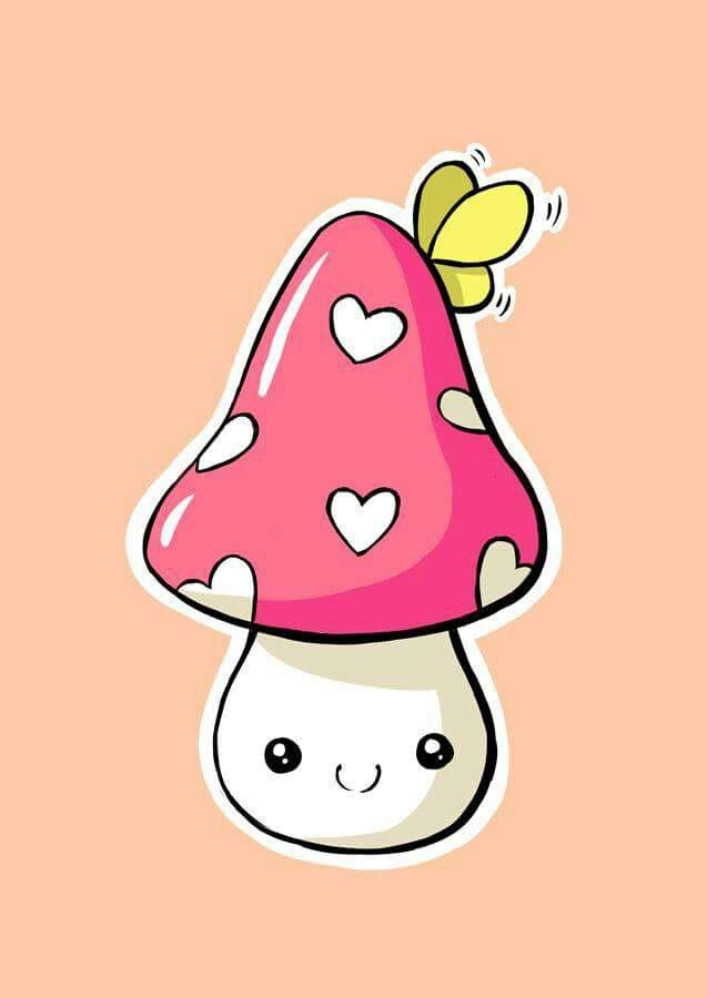 Cute Mushroom Drawing Free download on ClipArtMag