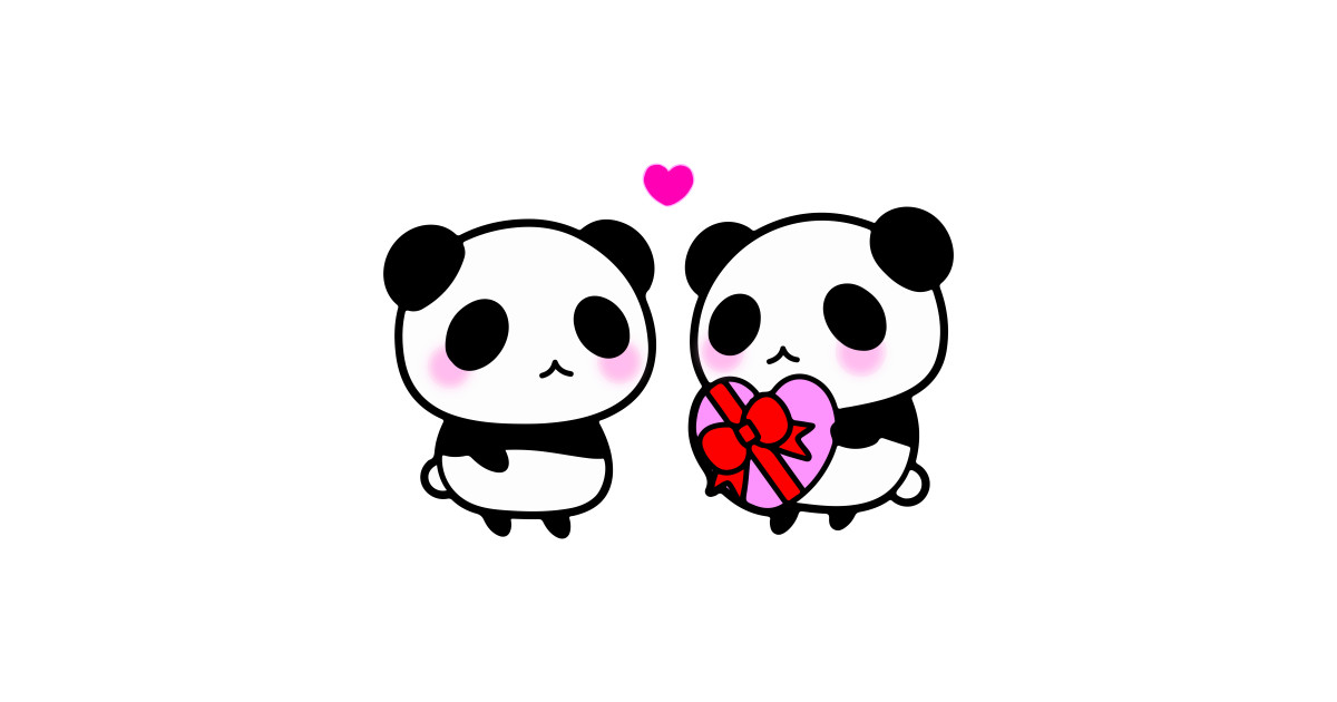 Cute Panda Love Drawing Free Download On Clipartmag