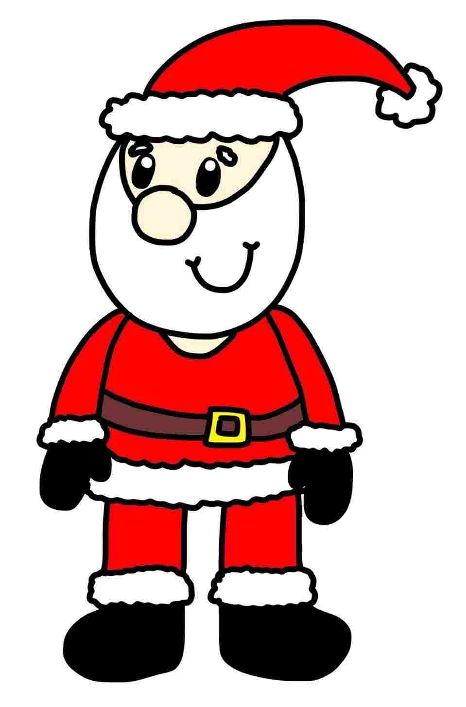 Cute Santa Drawing | Free download on ClipArtMag