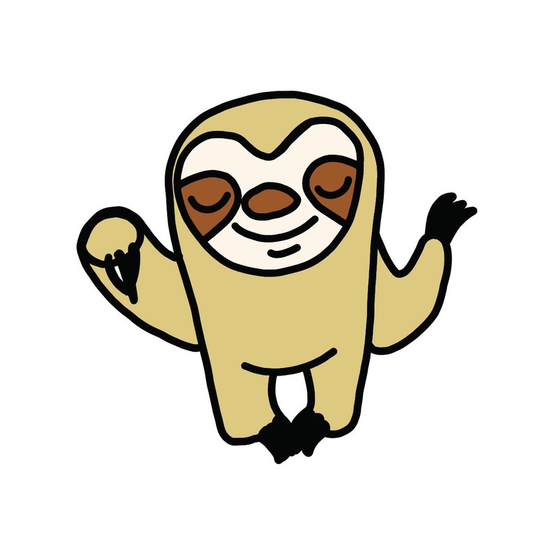 Cute Sloth Drawing | Free download on ClipArtMag