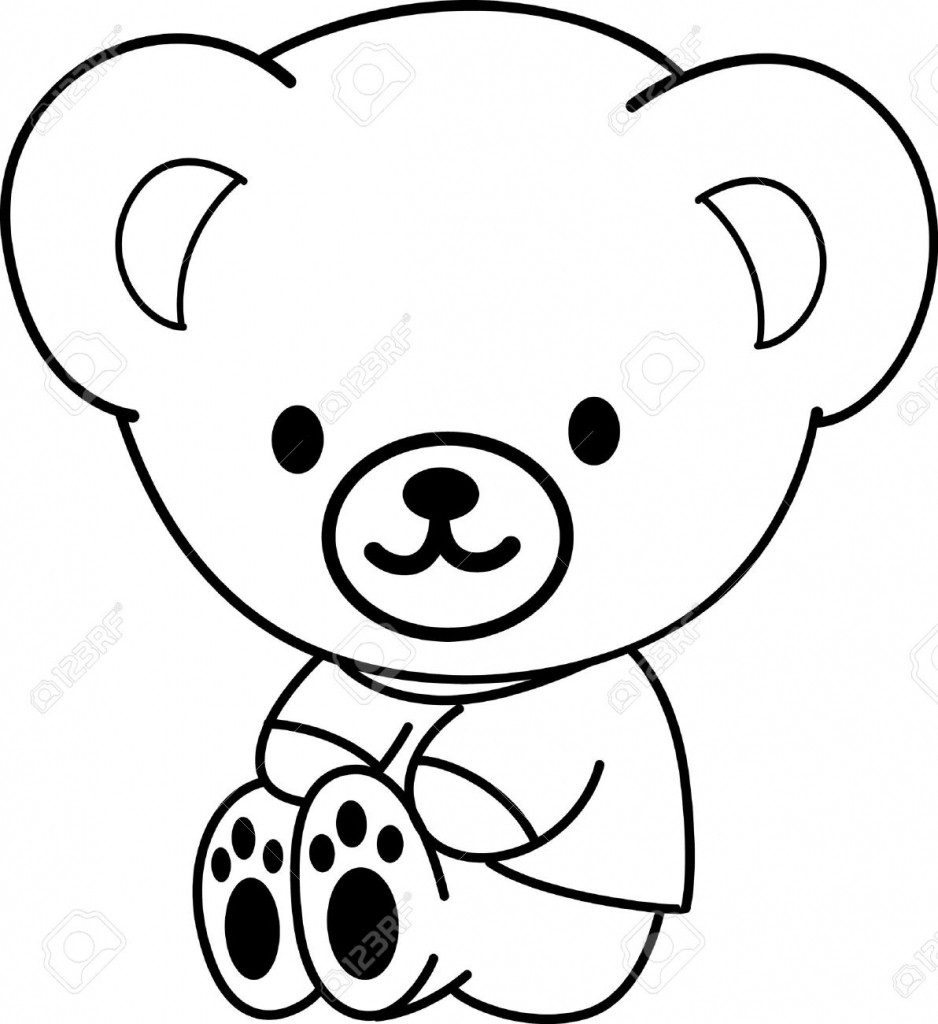 Cute Teddy Bear Drawing Free Download On Clipartmag