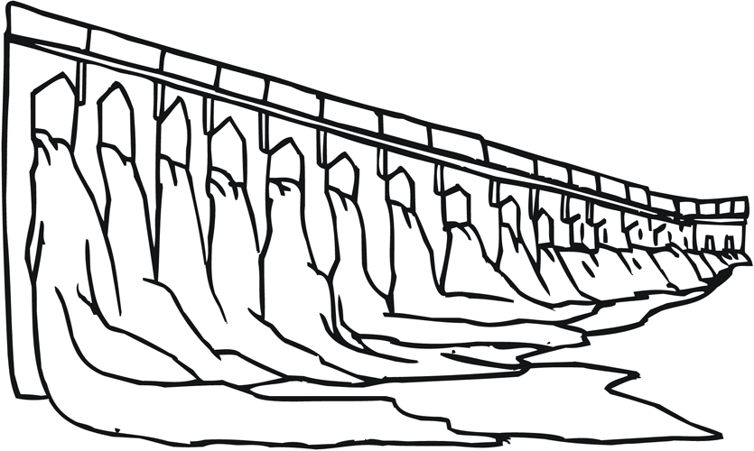 Dam Drawing | Free download on ClipArtMag