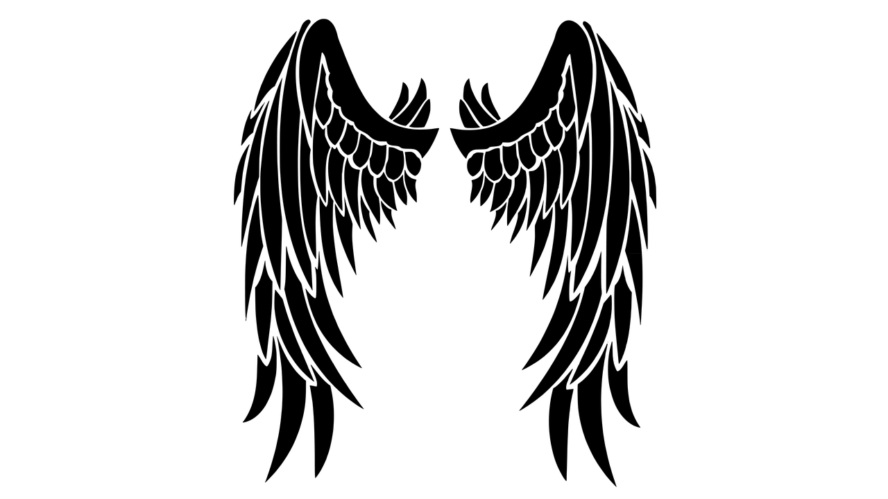 Dark Angel Wings Drawing Free download on ClipArtMag