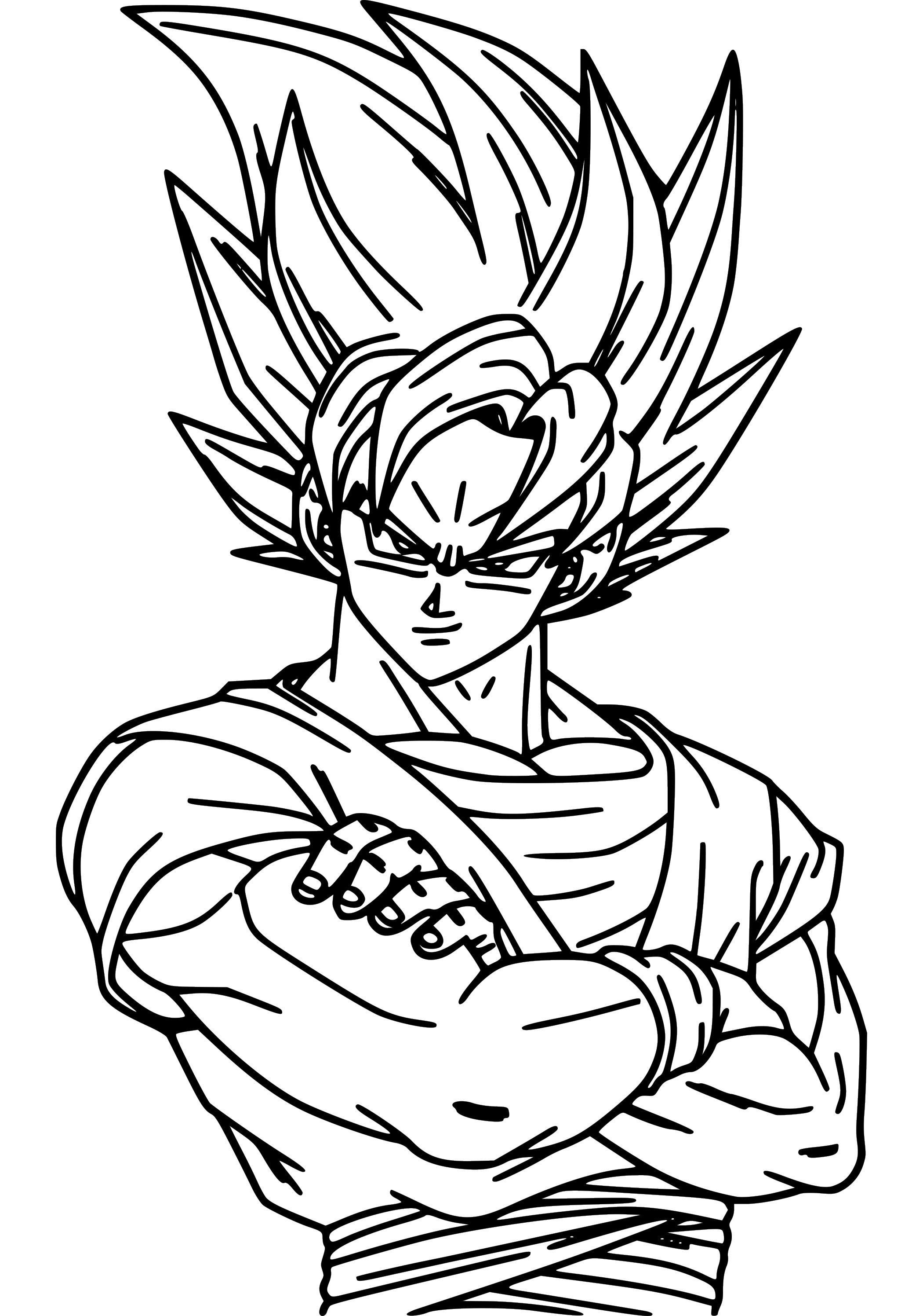 Dbz Goku Drawing | Free download on ClipArtMag